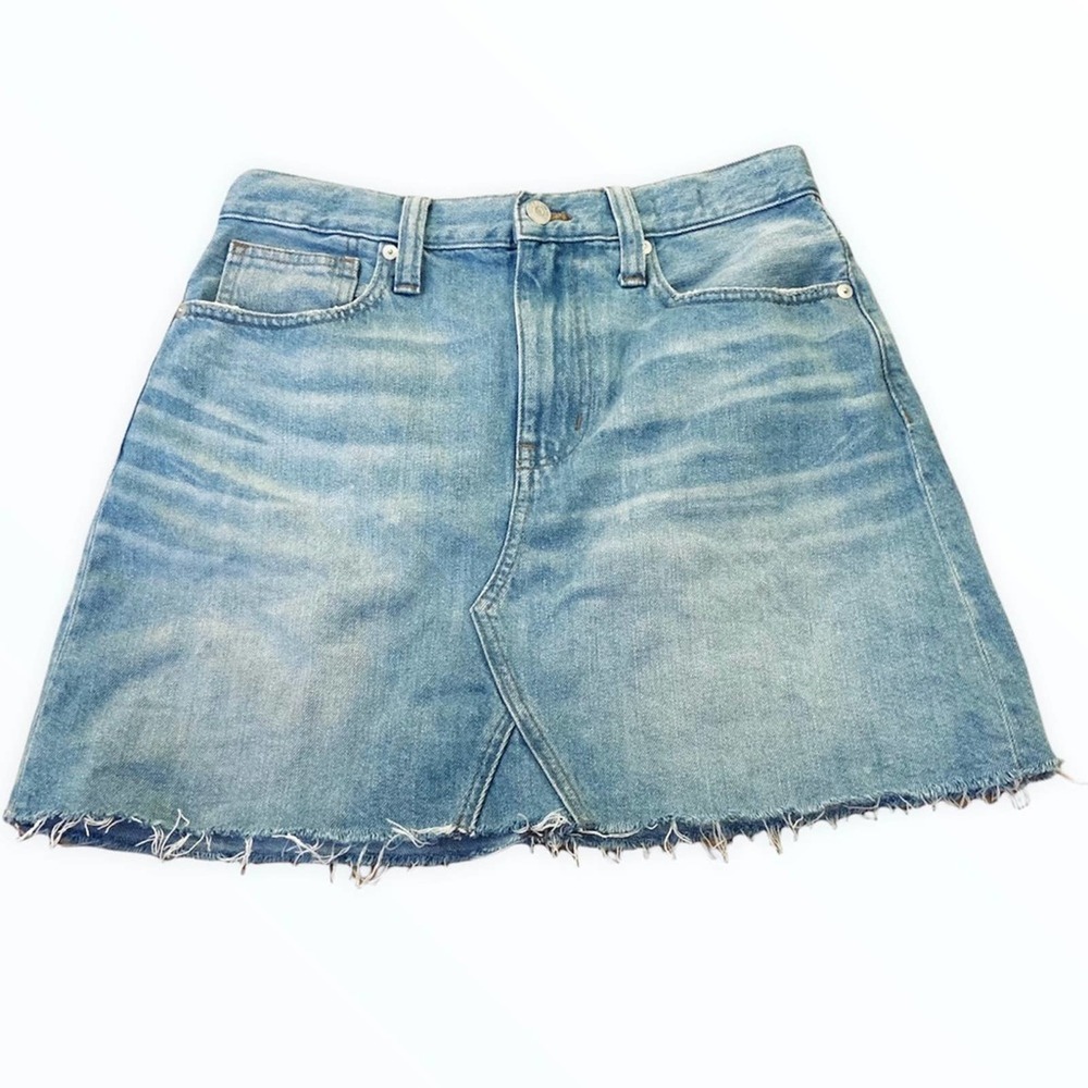 Madewell Rigid Denim A-Line Mini Skirt - Picture 2 of 6